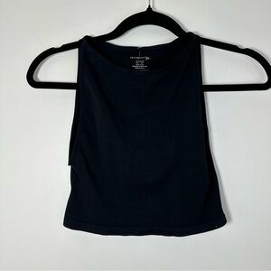 Free People Intimately Women’s Black Cropped Tank Low Sides Size XS/S